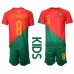 Portugal Bruno Fernandes #8 Barnkläder Hemma matchtröja till baby VM 2022 Kortärmad (+ Korta byxor) Billigt